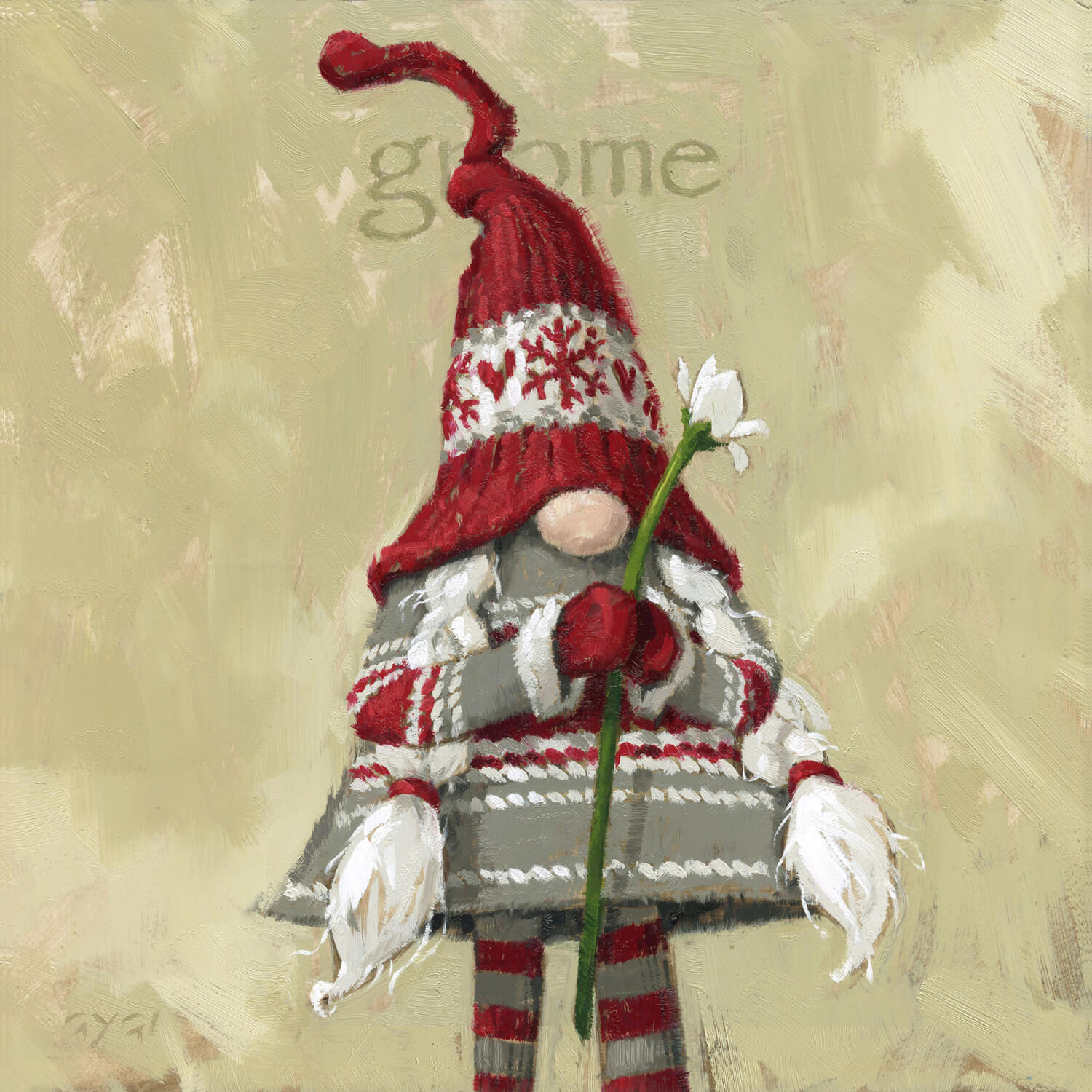 GIRL GNOME GICLEE WALL ART