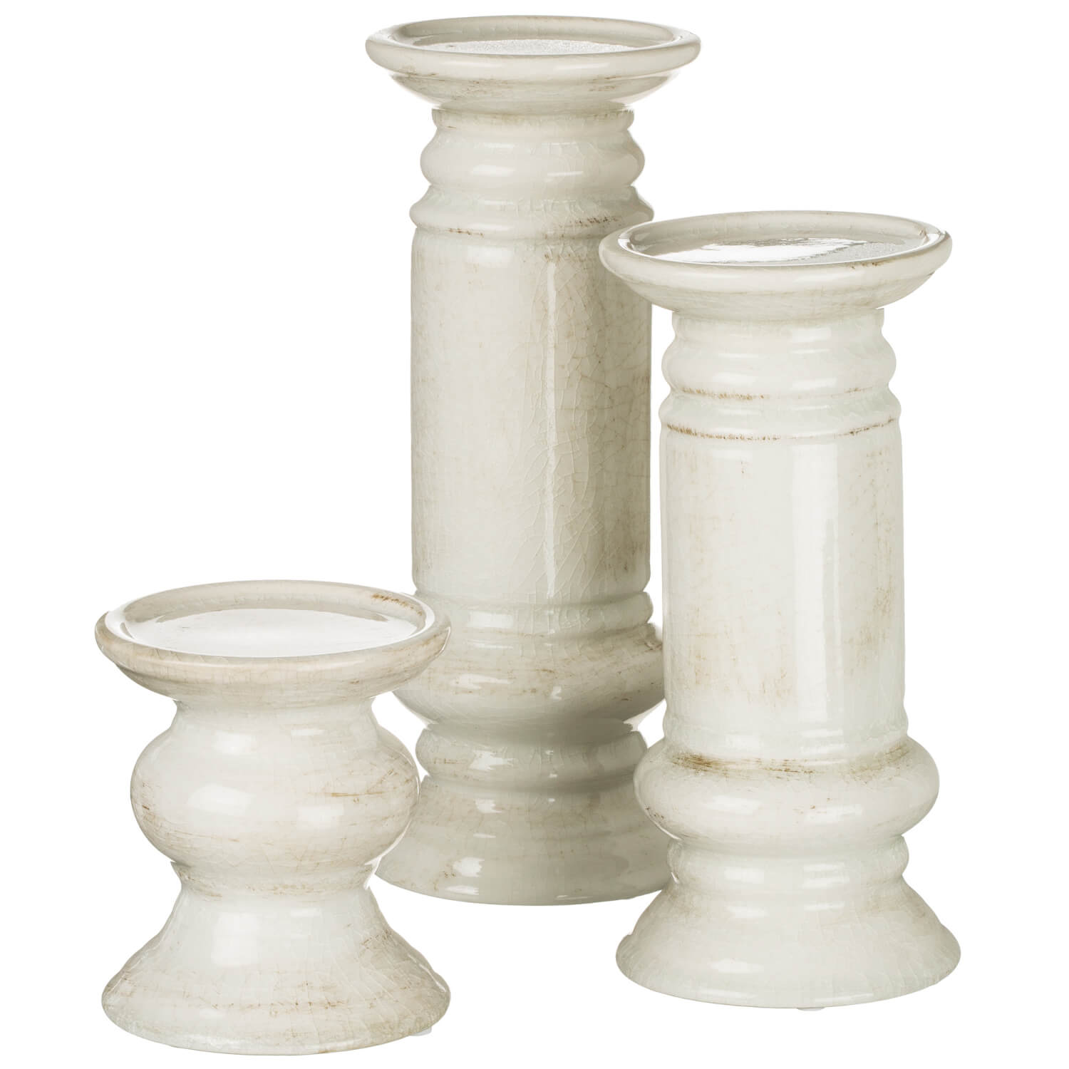 PILLAR CANDLE HOLDER Set 3