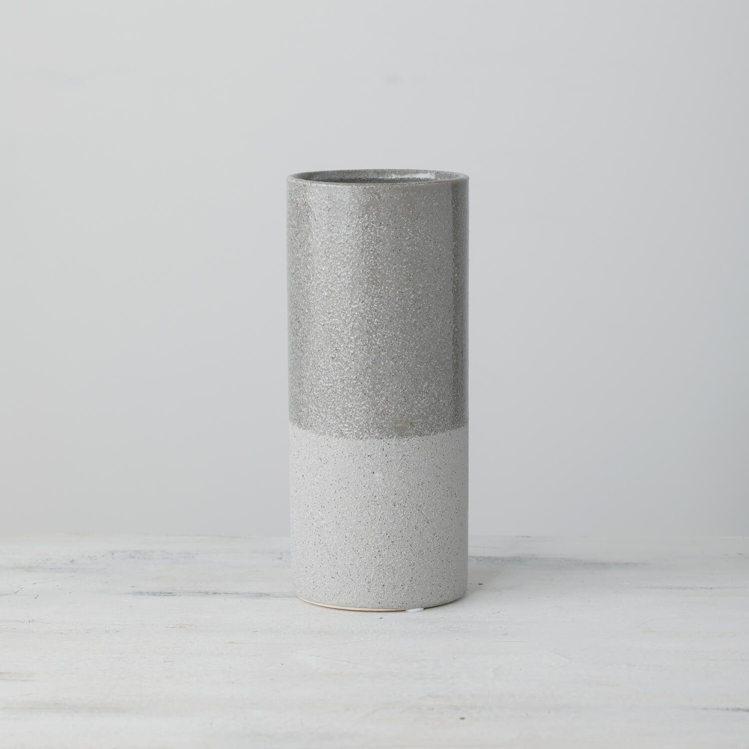 TWO-TONED GRAY VASE