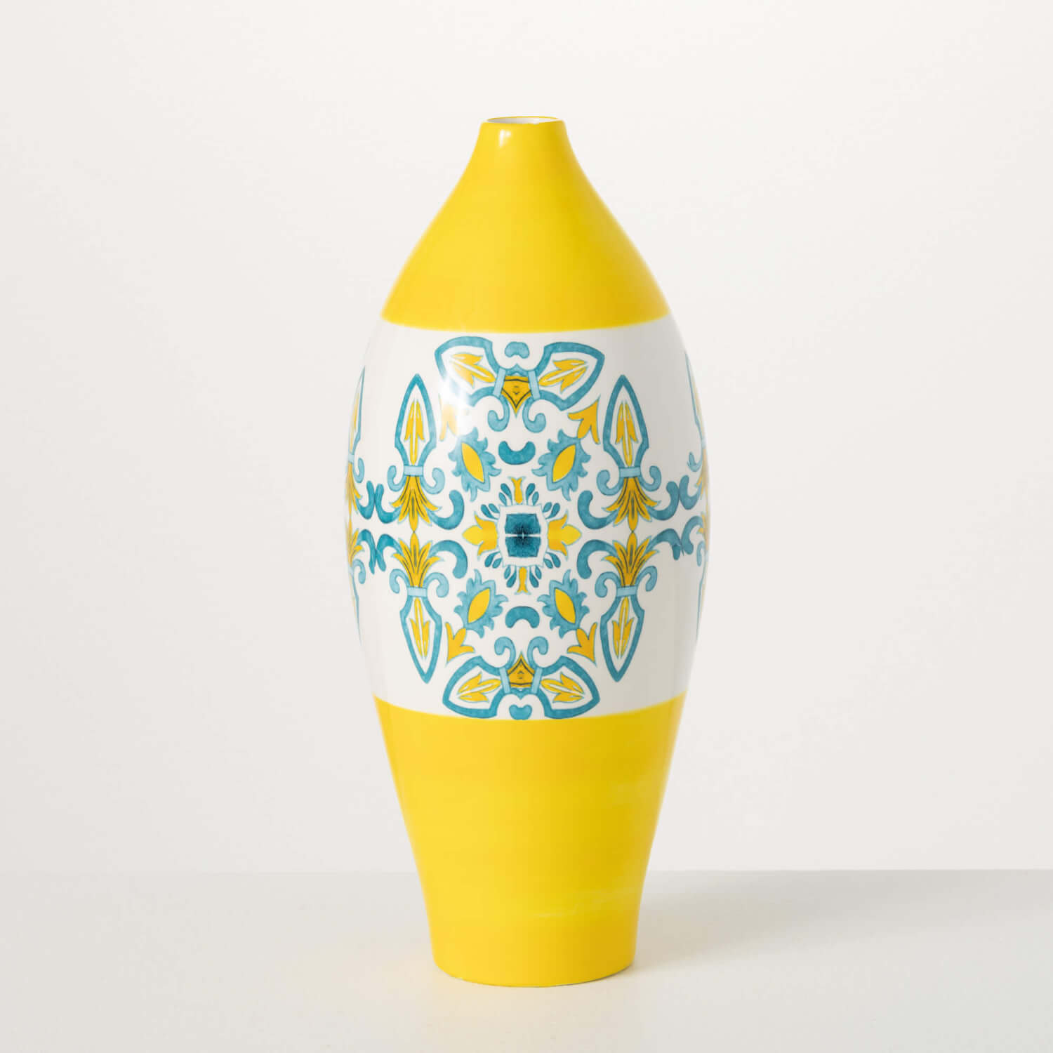 PORTUGUESE PRINT SLENDER VASE