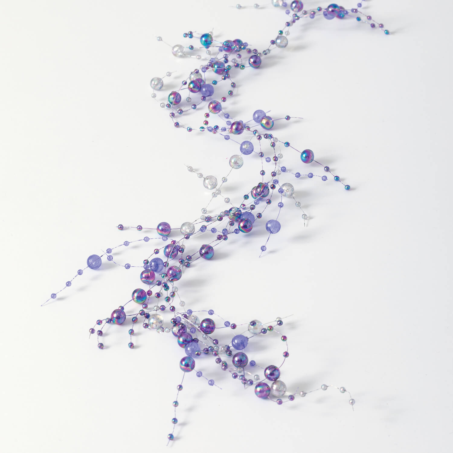 IRIDESCENT PURPLE BEAD GARLAND