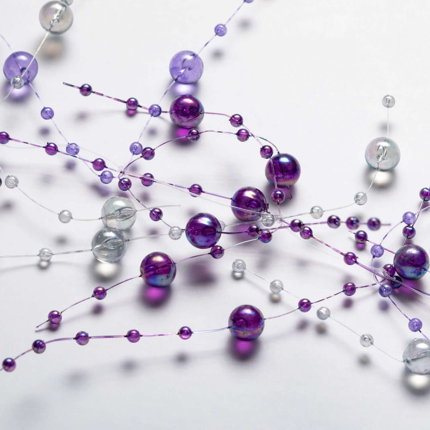 PURPLE-HUED BEAD GARLAND