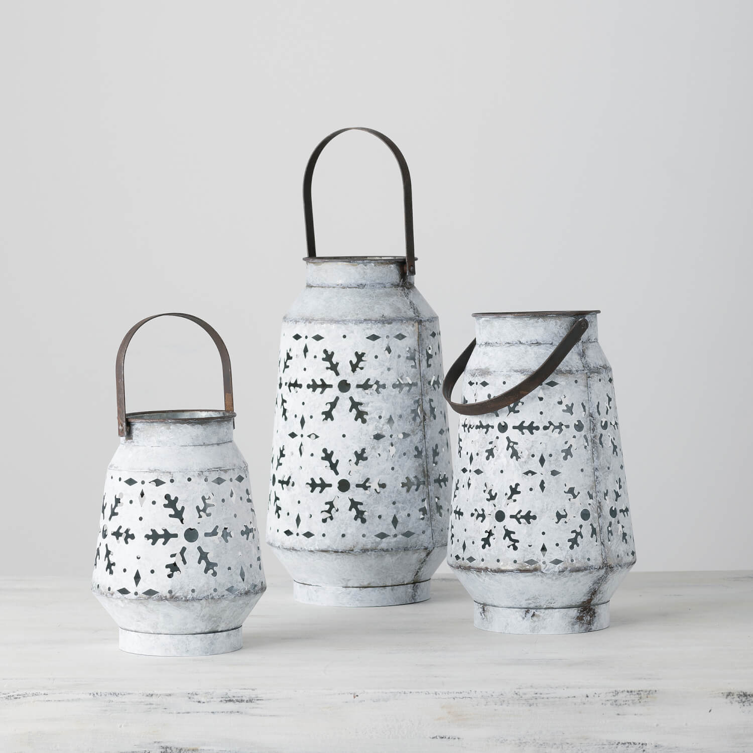 SNOWFLAKE LANTERN Set 3