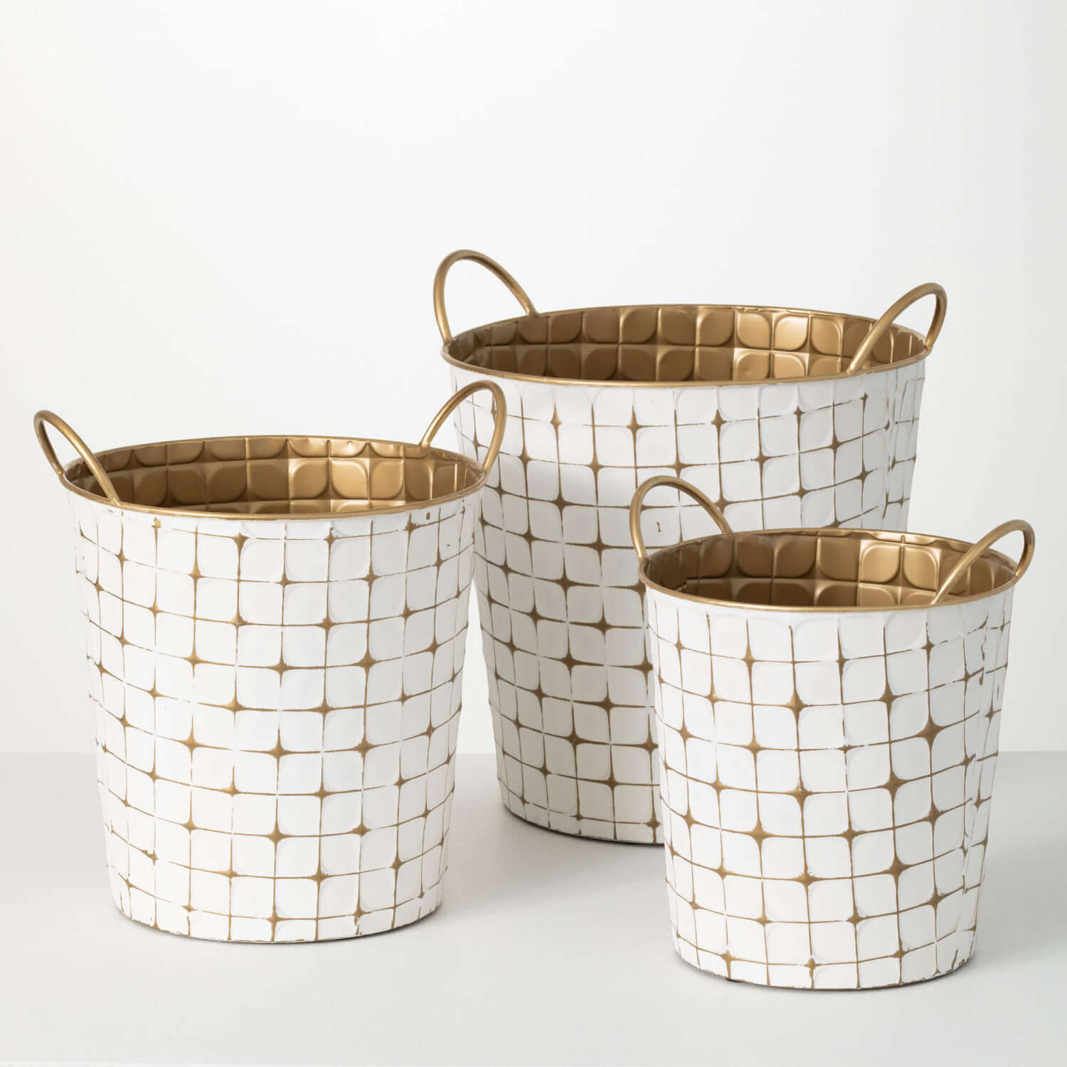 GOLD STARBURST ETCHED BUCKETS