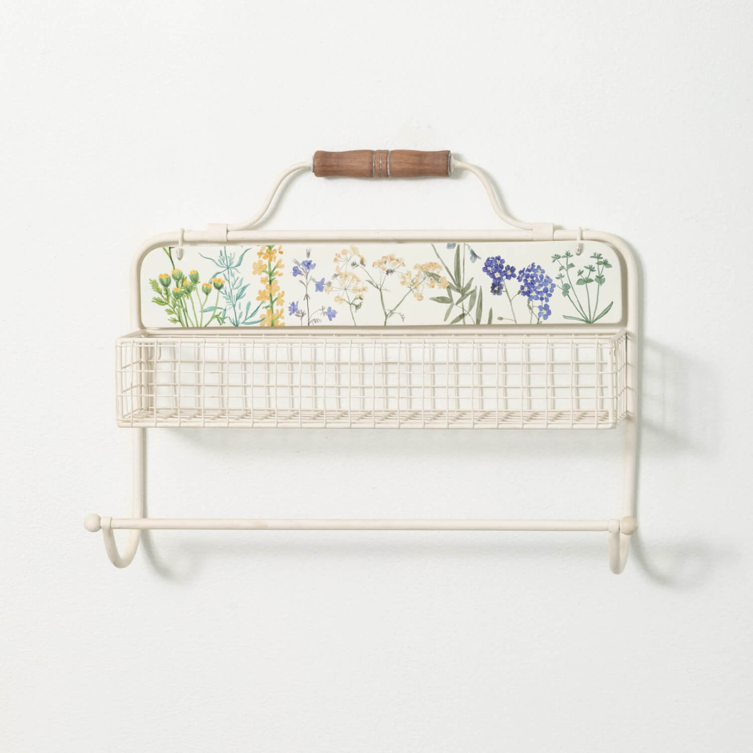 WALL CADDY WITH HERB PRINT