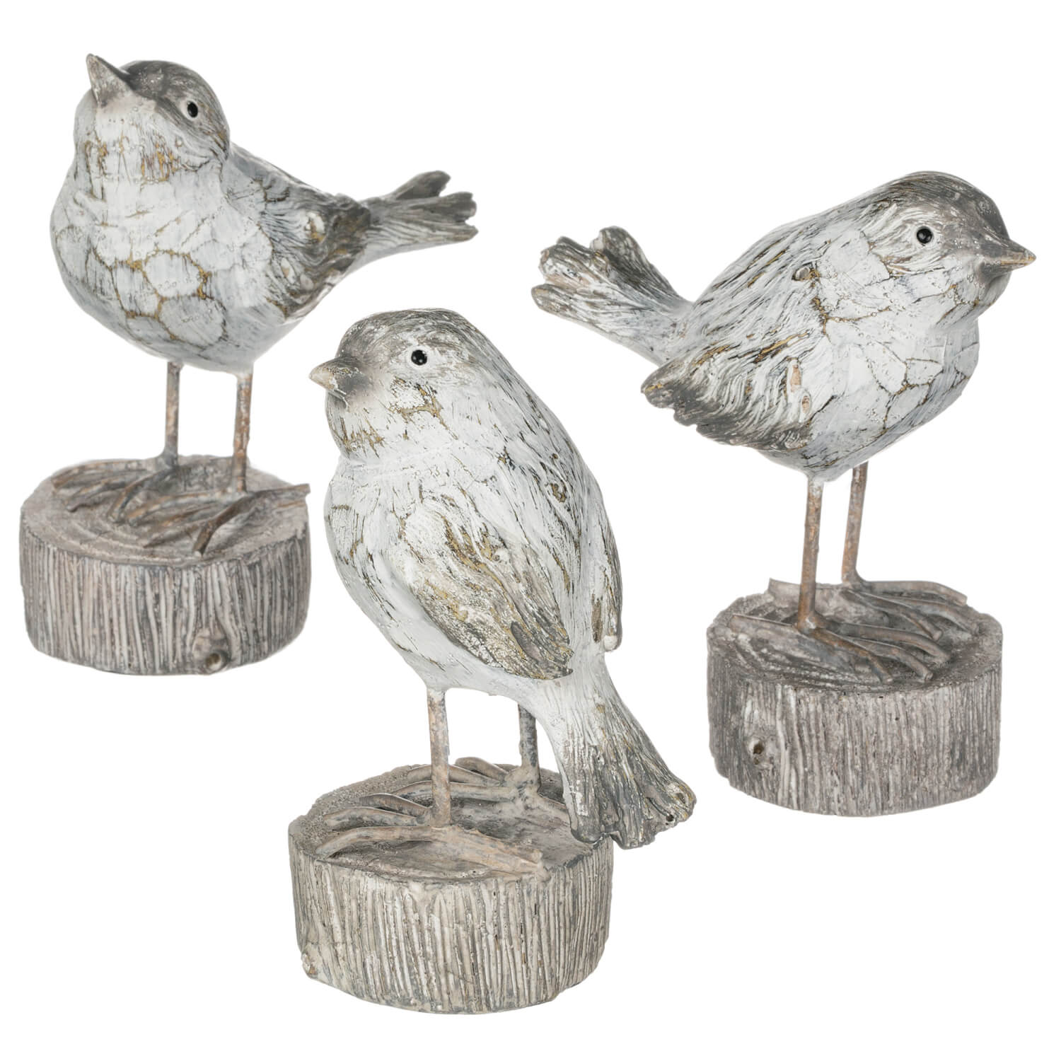 BIRDS ON PEDESTALS 3 ASST