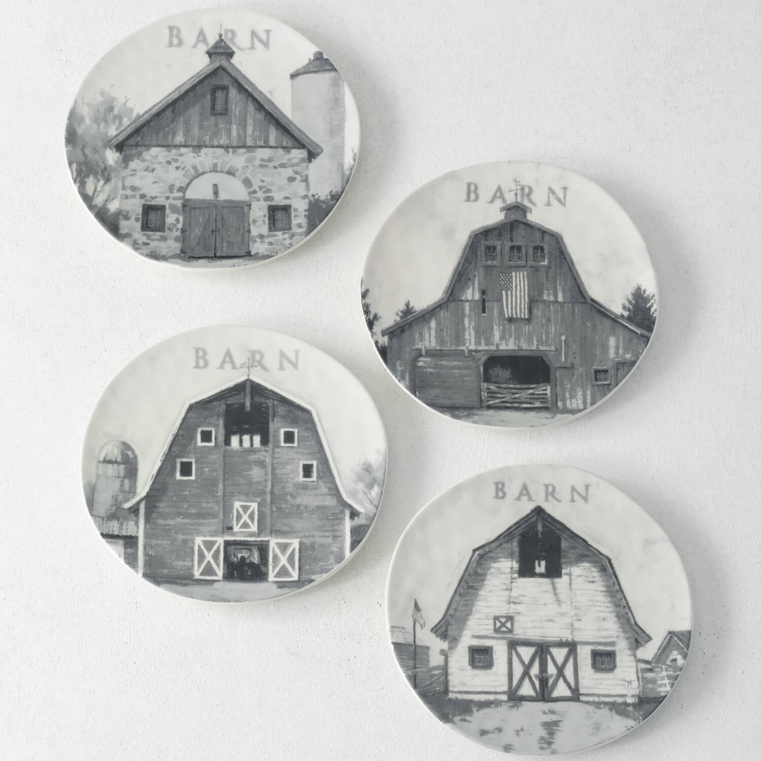 BARN PLATE Set 4