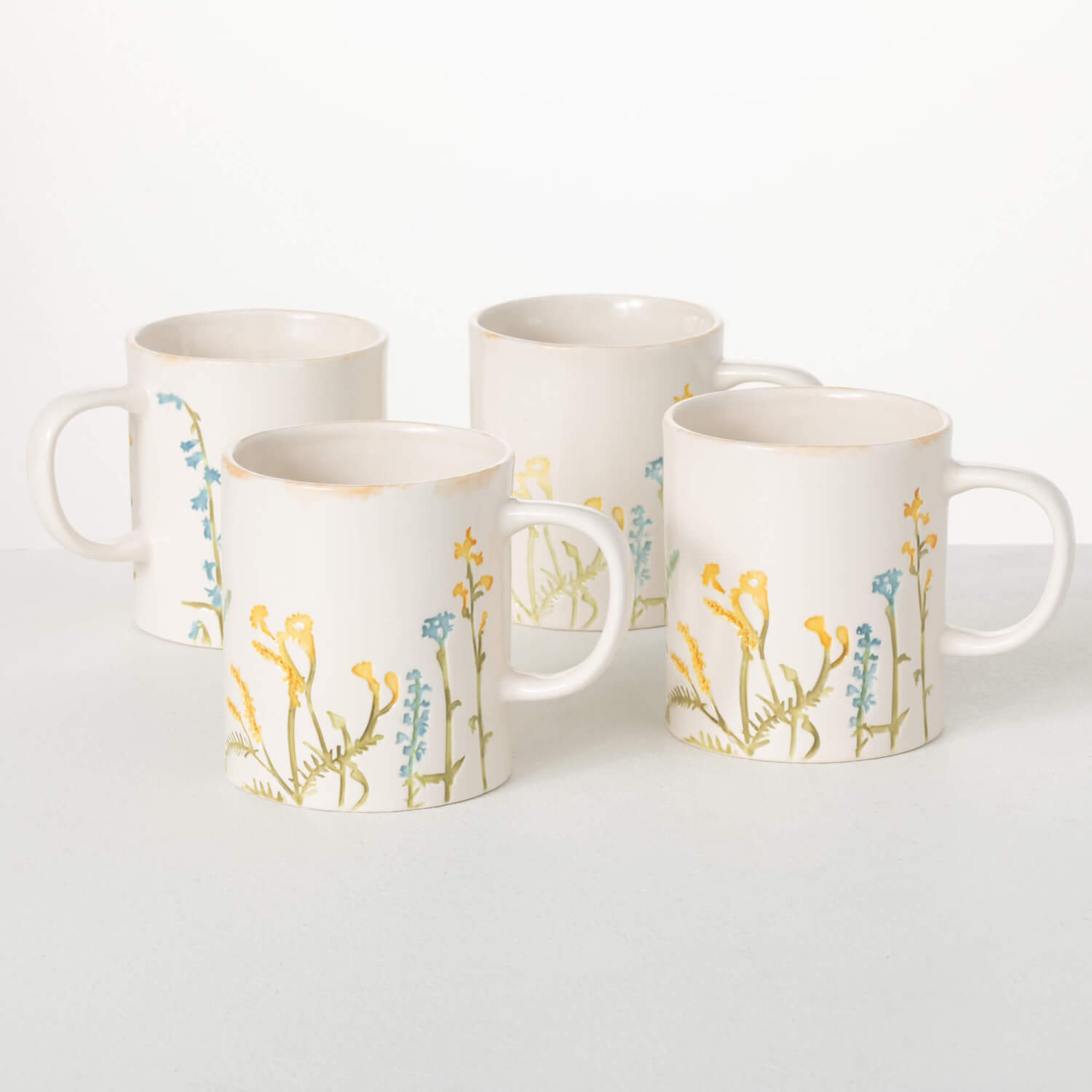 HERB IMPRINTED MUG SET OF 4