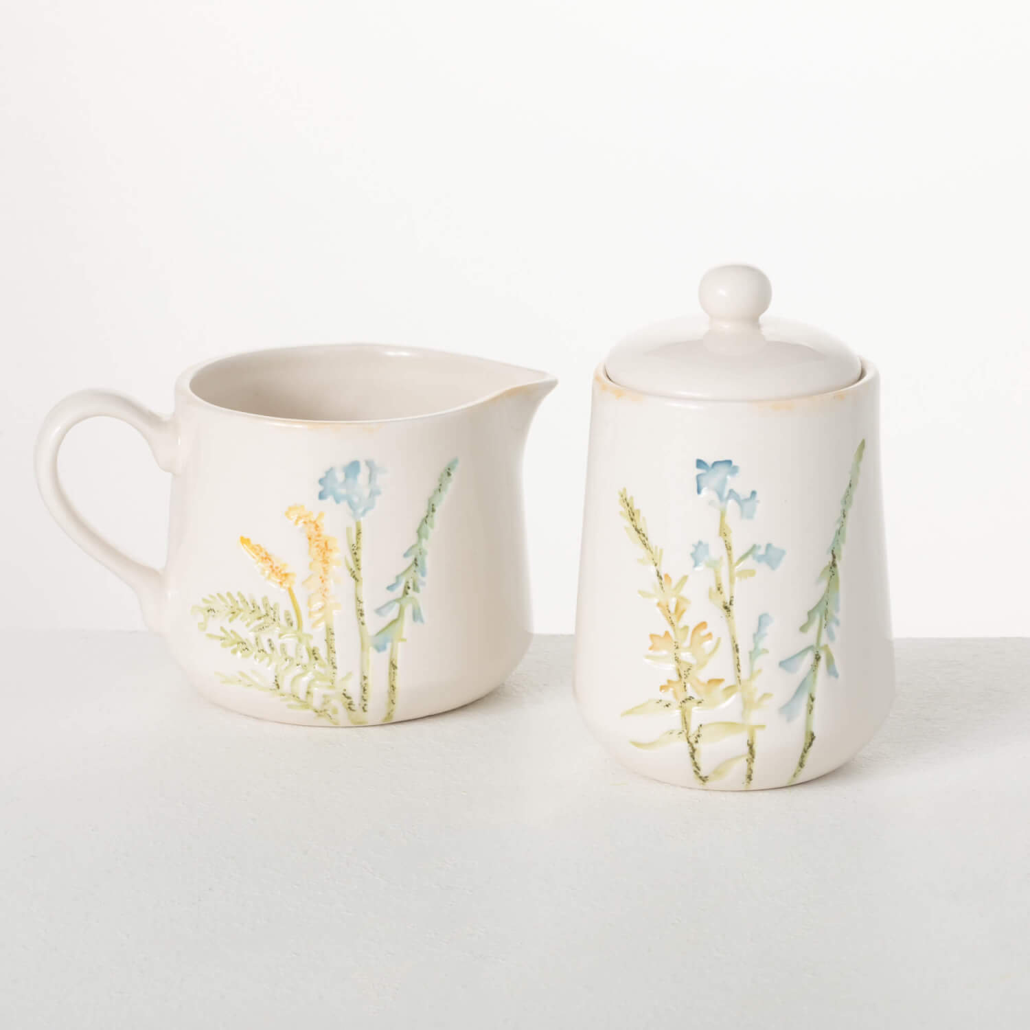 HERB IMPRINTED SUGAR & CREAMER