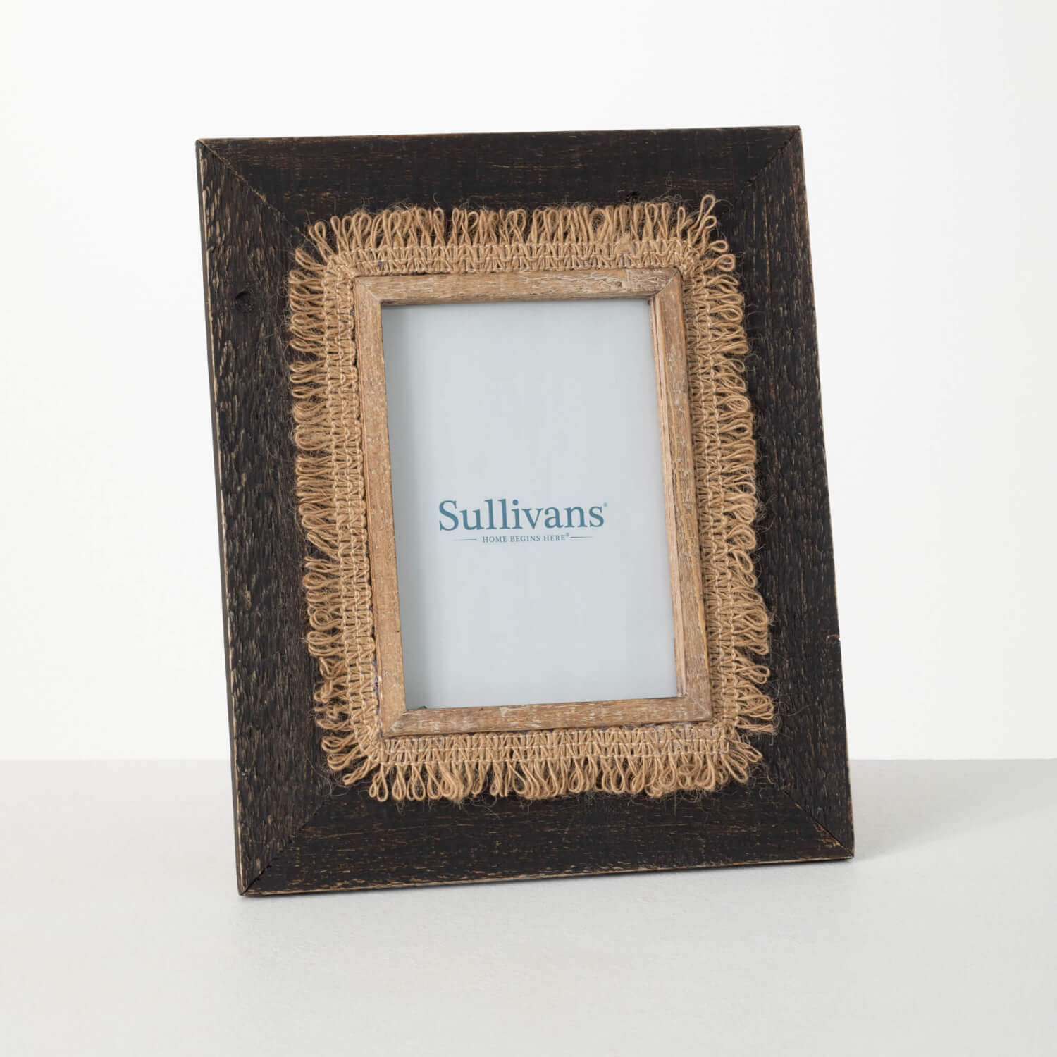 PHOTO FRAME WITH RATTAN DETAIL