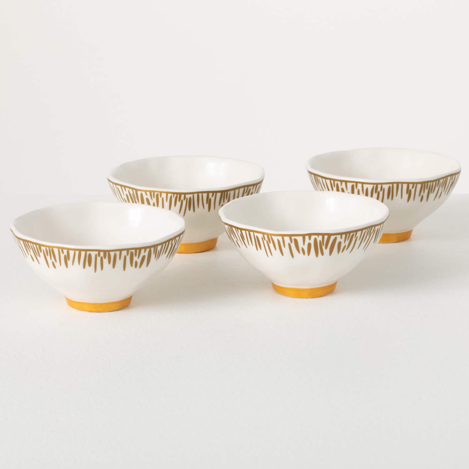 ORNATE GOLD TRIMMED BOWL SET