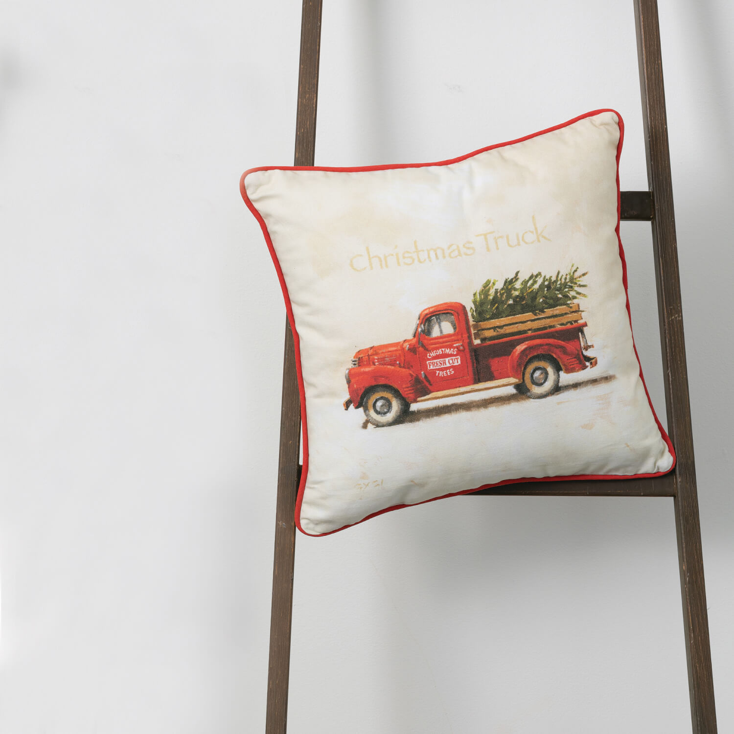 GYGI RED TRUCK PILLOW