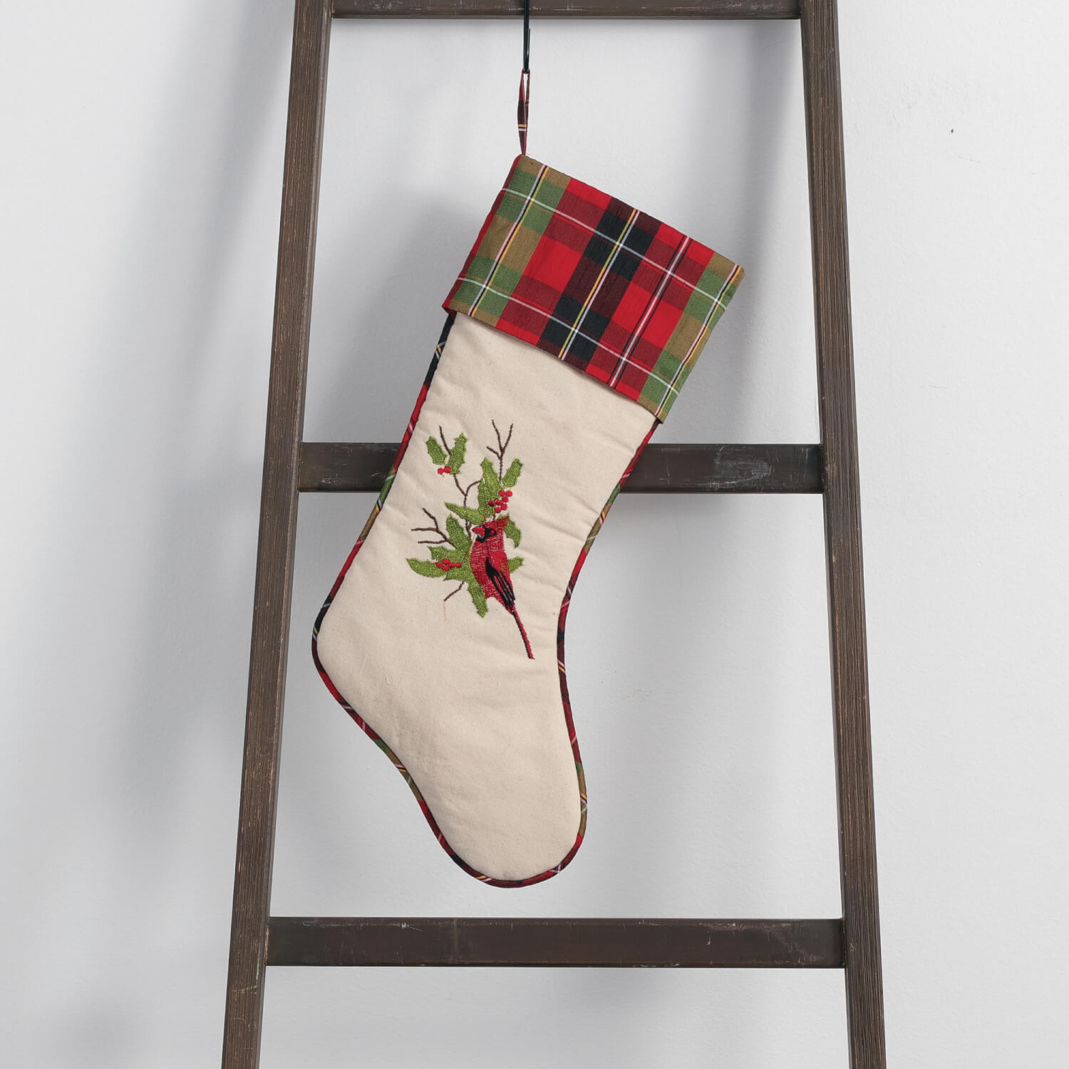 CARDINAL HOLLY STOCKING