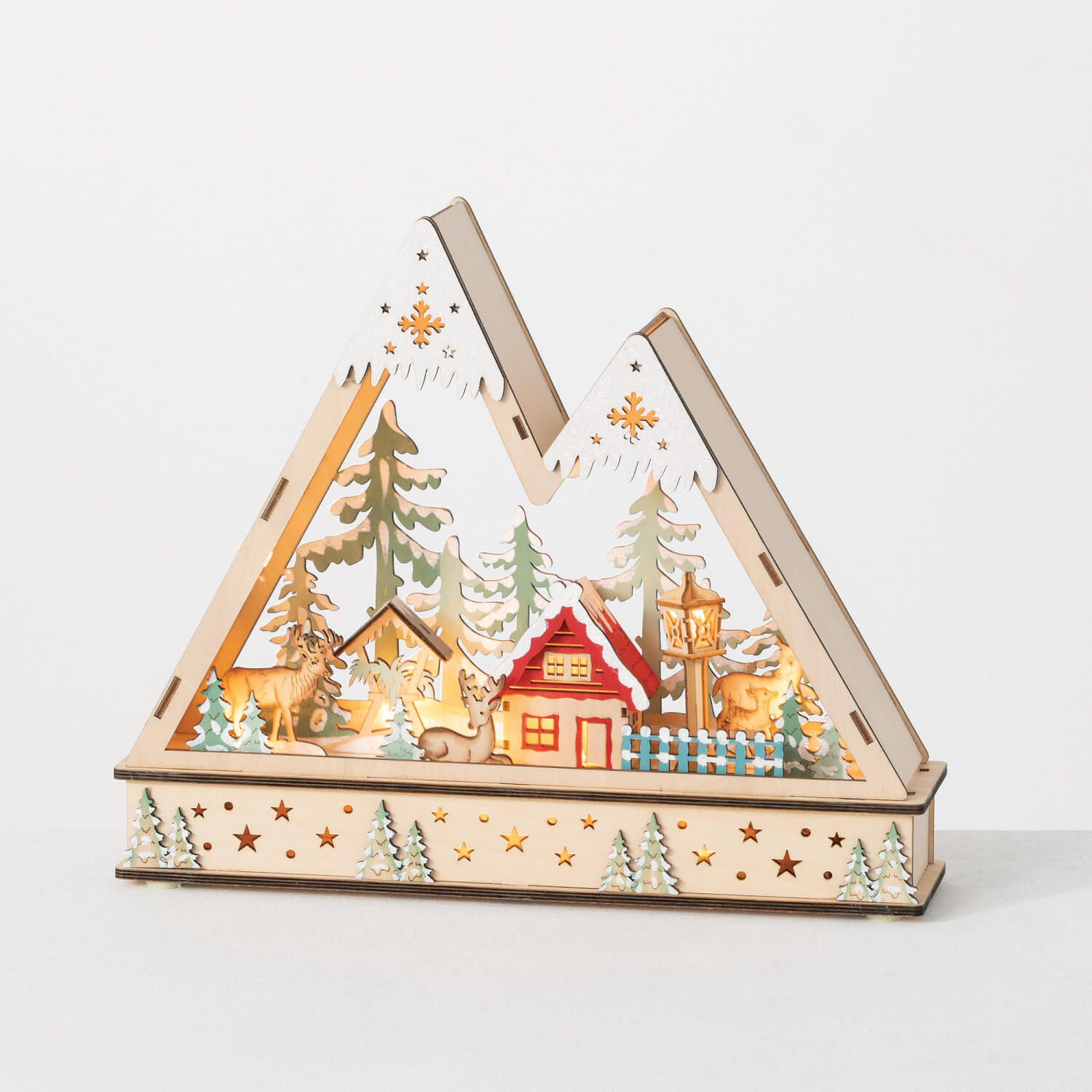 LED WOOD ALPINE VILLAGE