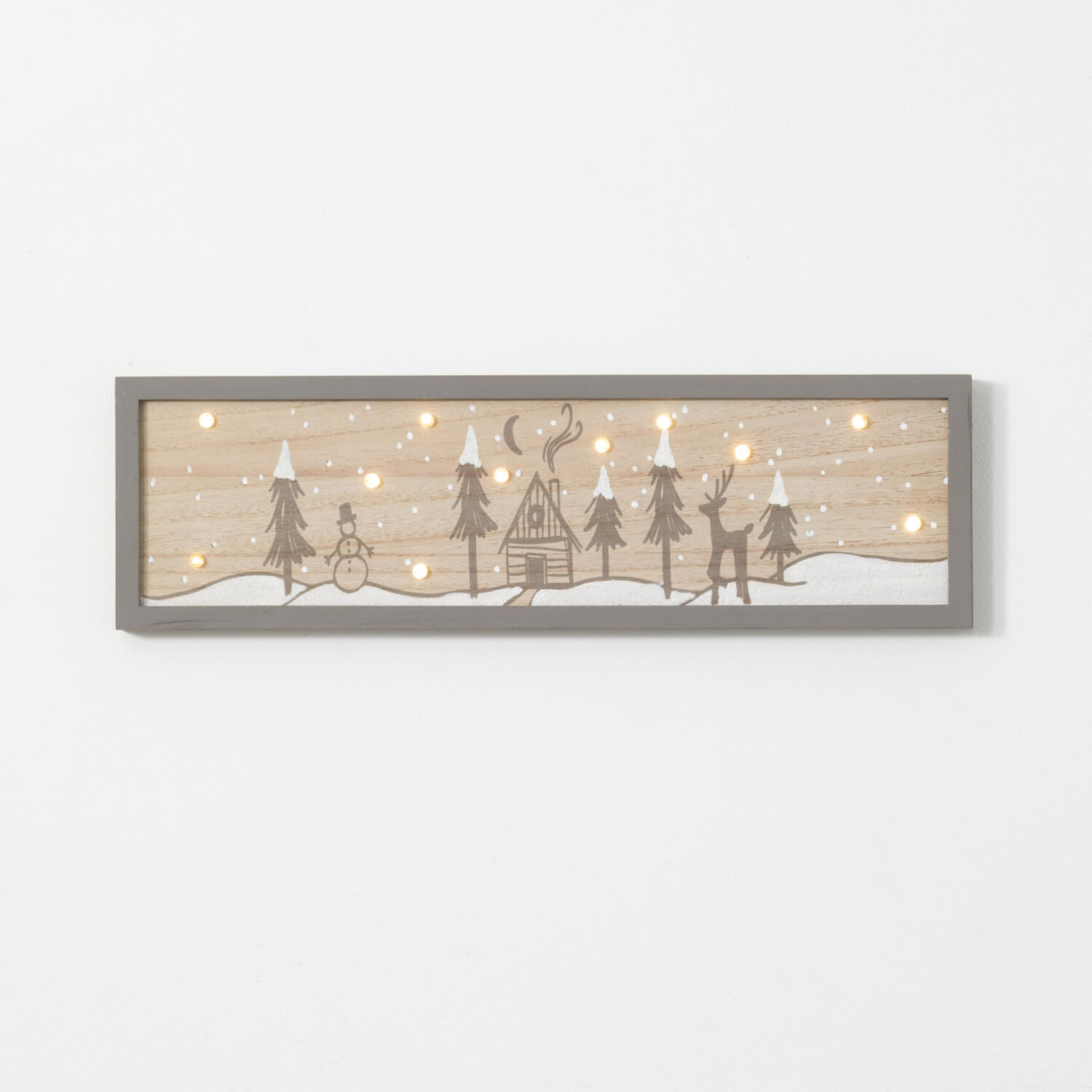 LED WINTER SCENE WALL DECOR