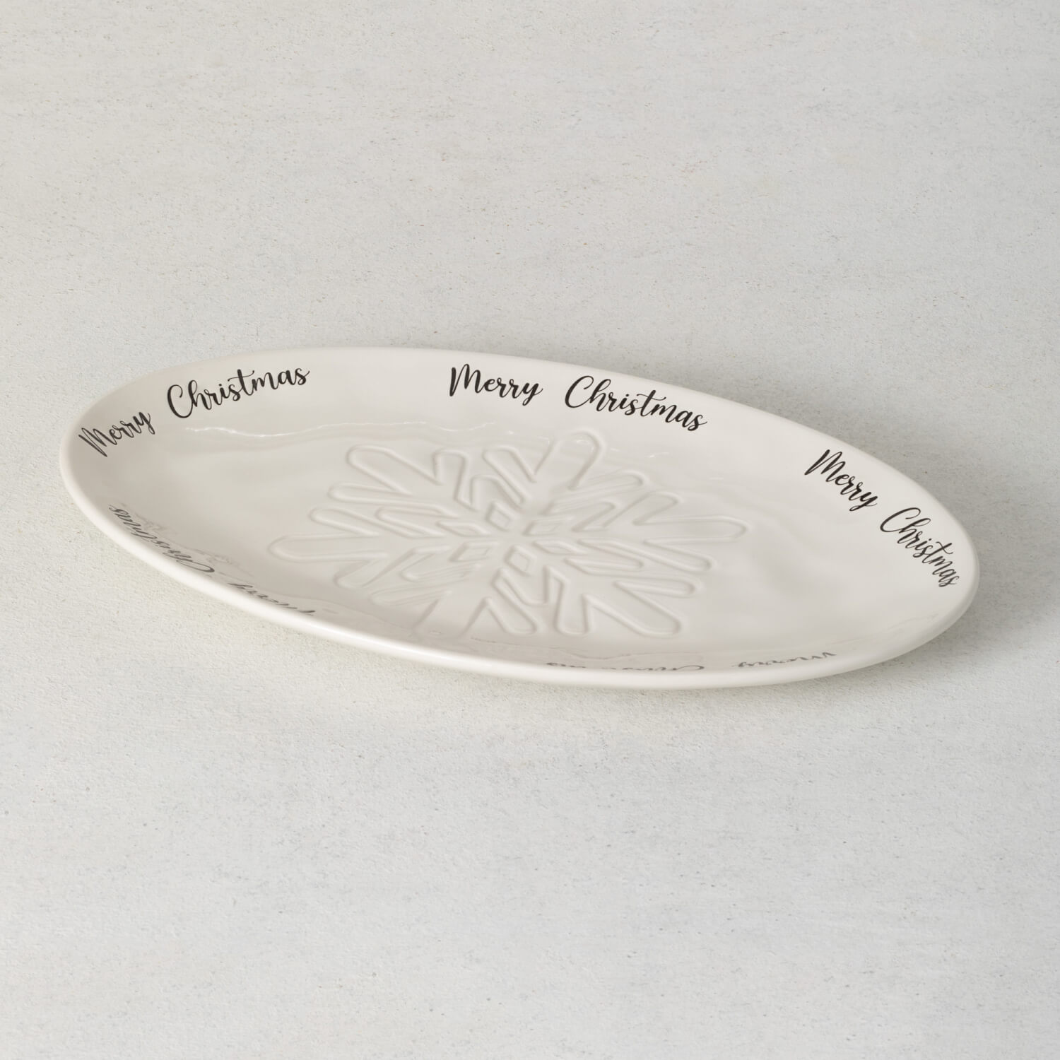 SNOWFLAKE CHRISTMAS PLATTER