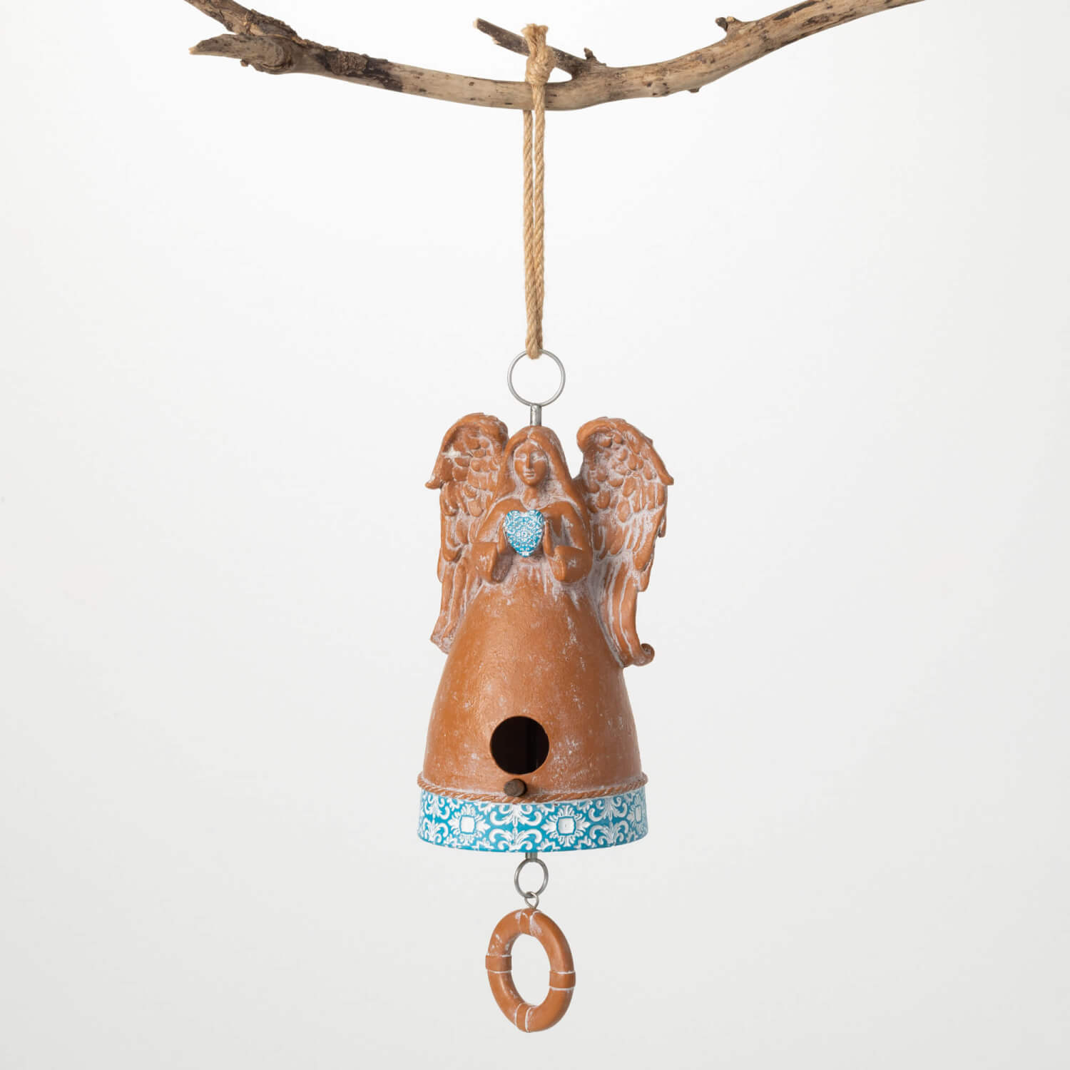 TERRACOTTA ANGEL BIRDHOUSE