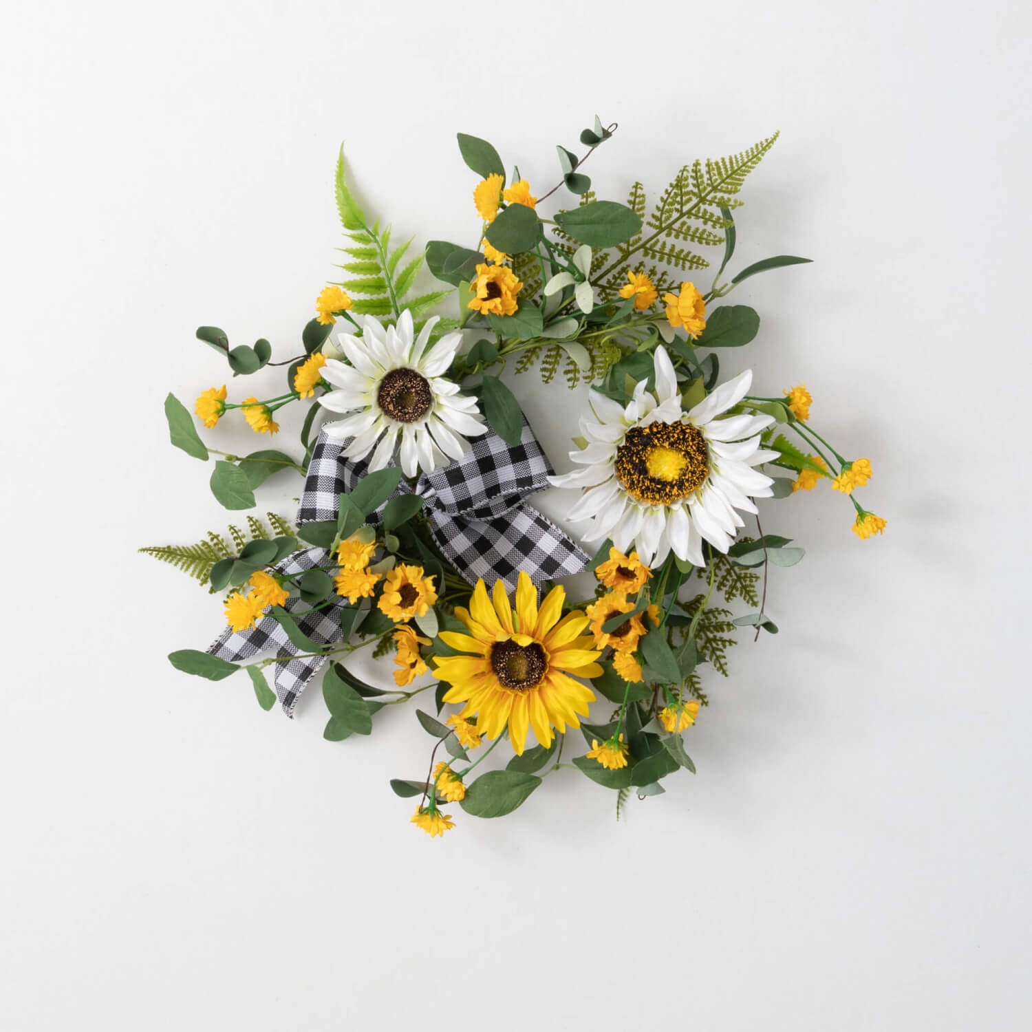 6.5" SUNFLOWER GINGHAM RING