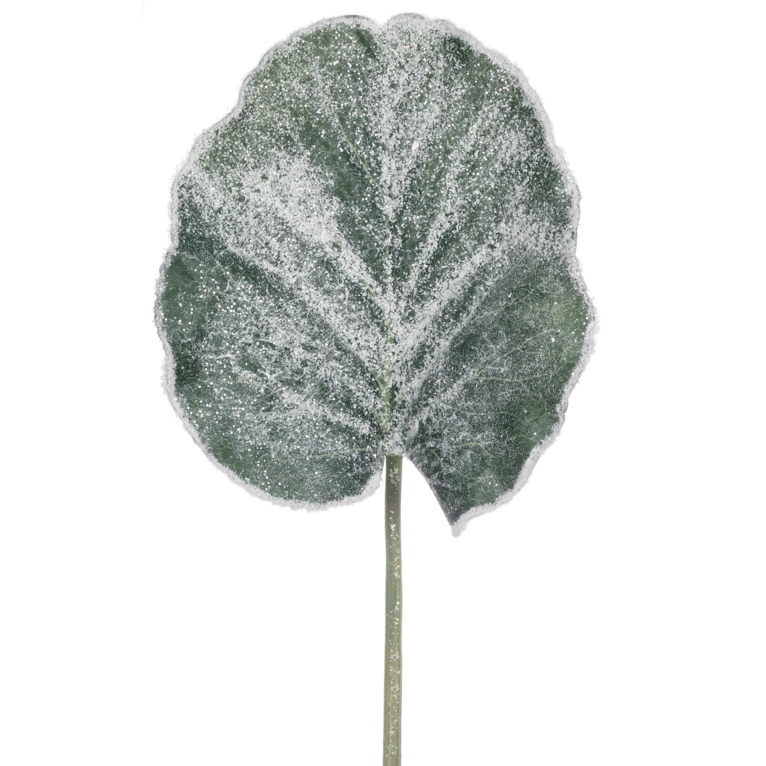 LEAF FLOCKED ICE GLITTER STEM