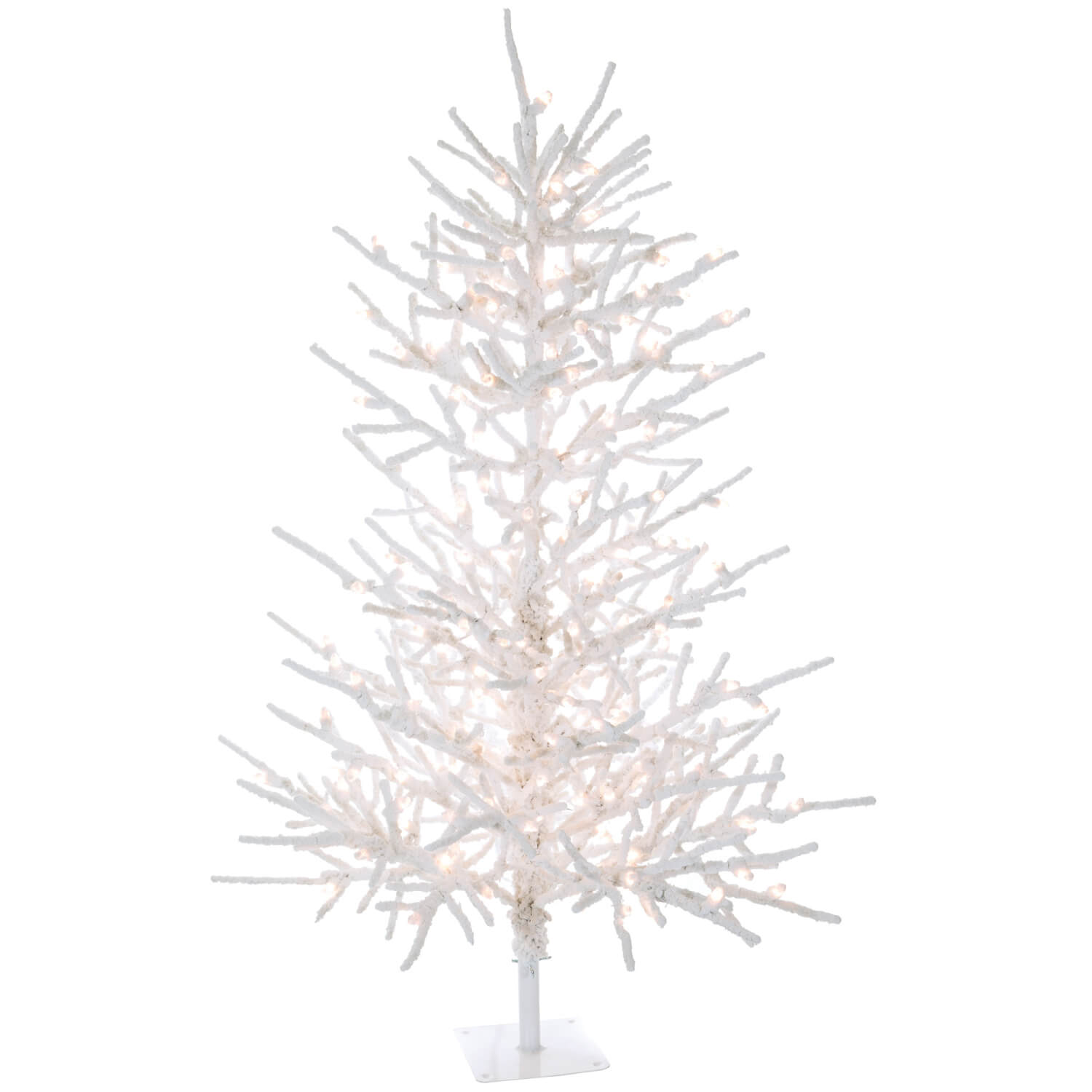 5'H TWIG FLOCKED TREE