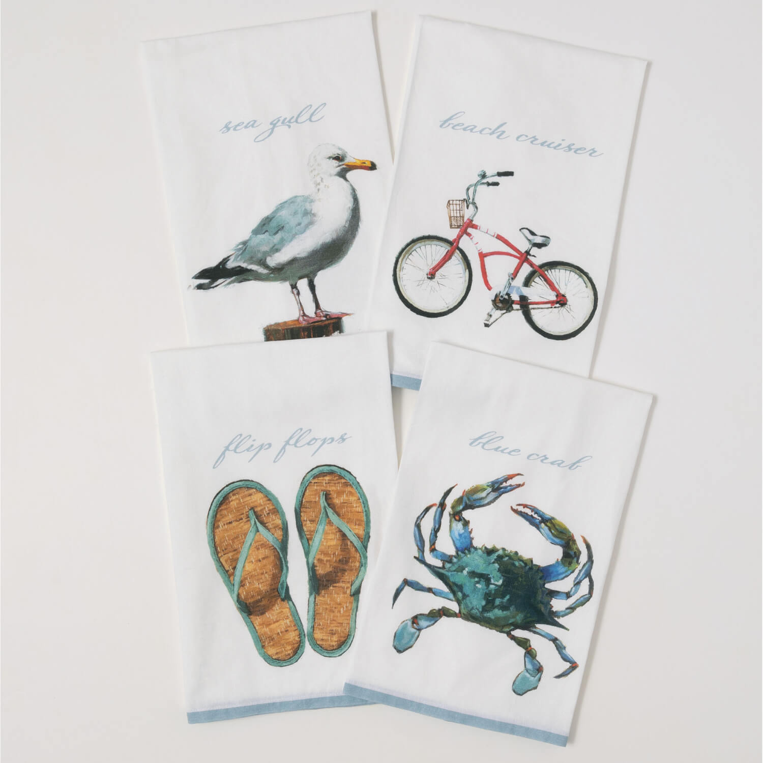 DG COASTAL TEA TOWEL Set 4