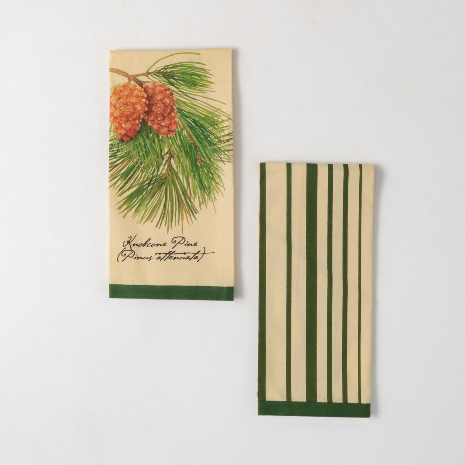 PINECONE TEA TOWEL Set 2